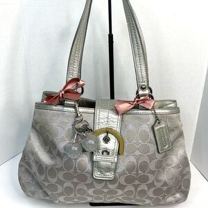 Coach Silver Shoulder Bag